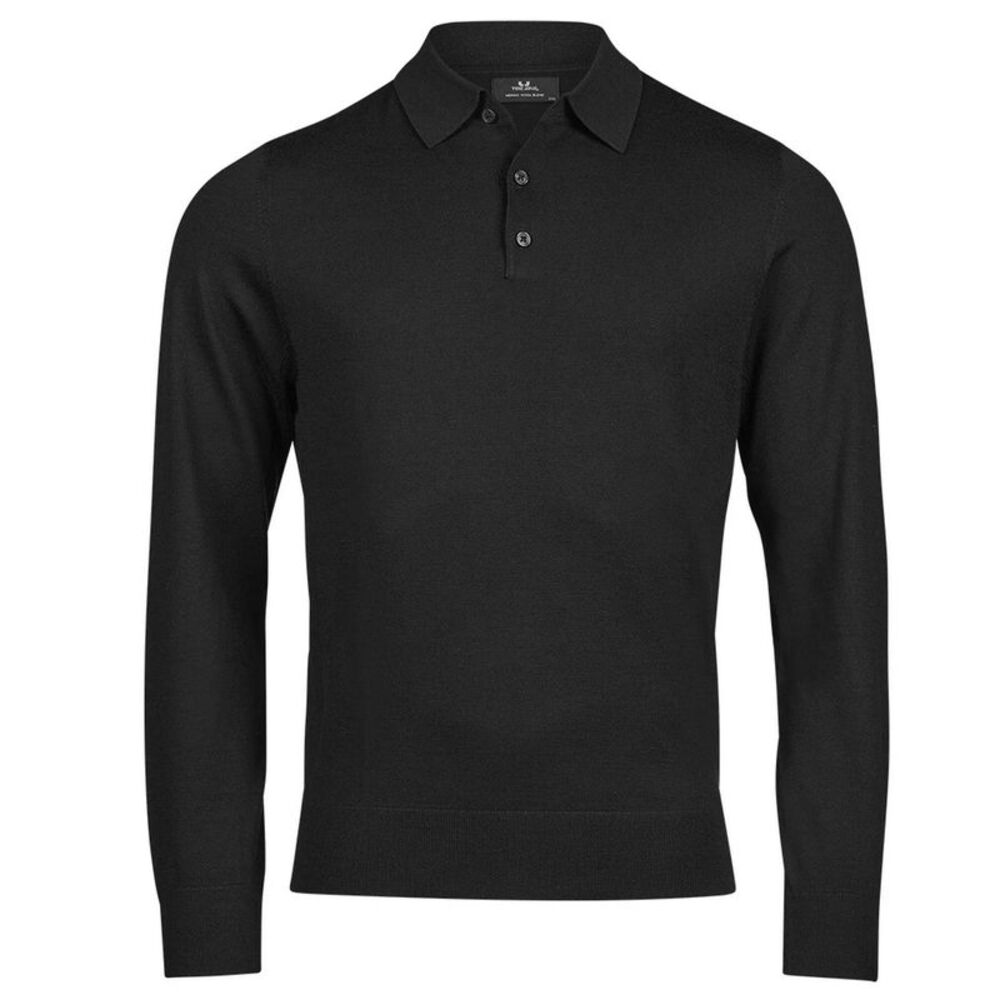 Tee Jays Mens Knitted Polo Shirt / Pine
